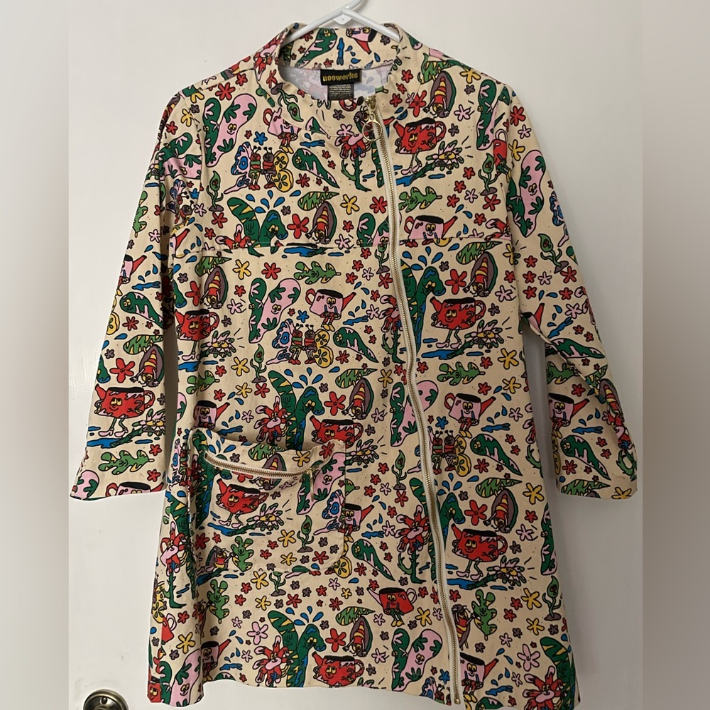 Nooworks Art Teacher Dress/Jacket in Bug Out print - Picture 6 of 6